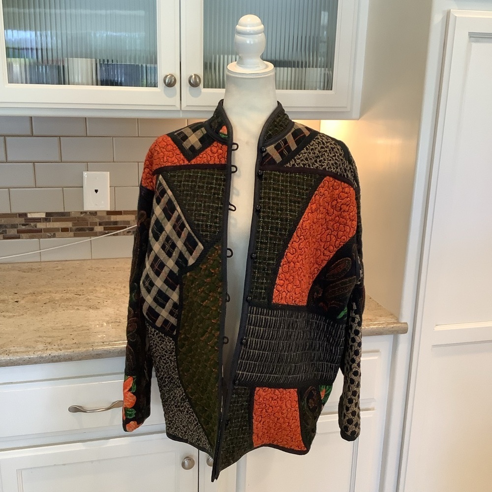 Robert Janan Patchwork Women's Jacket Vintage Siz… - image 1
